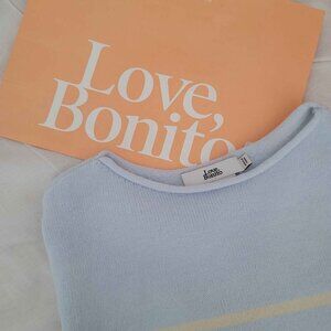 Love Bonito | Cropped Striped Long Sleeve